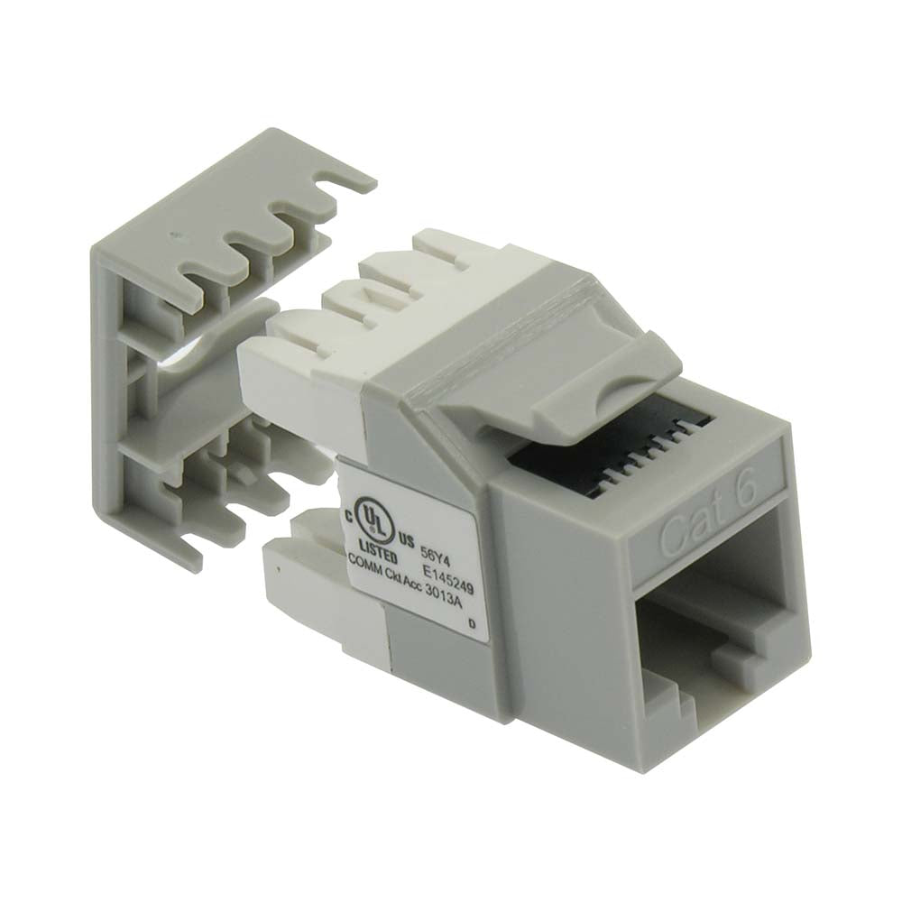 CAT6 RJ45 110 Type 180° Keystone Jack CAT6 RJ45 110 Type 180° Keystone Jack